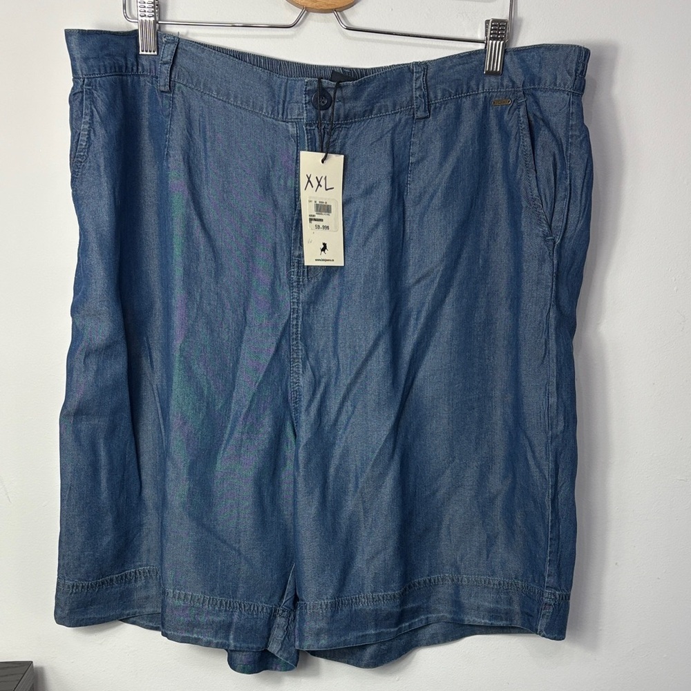 Plus Size Tencel Jean Shorts